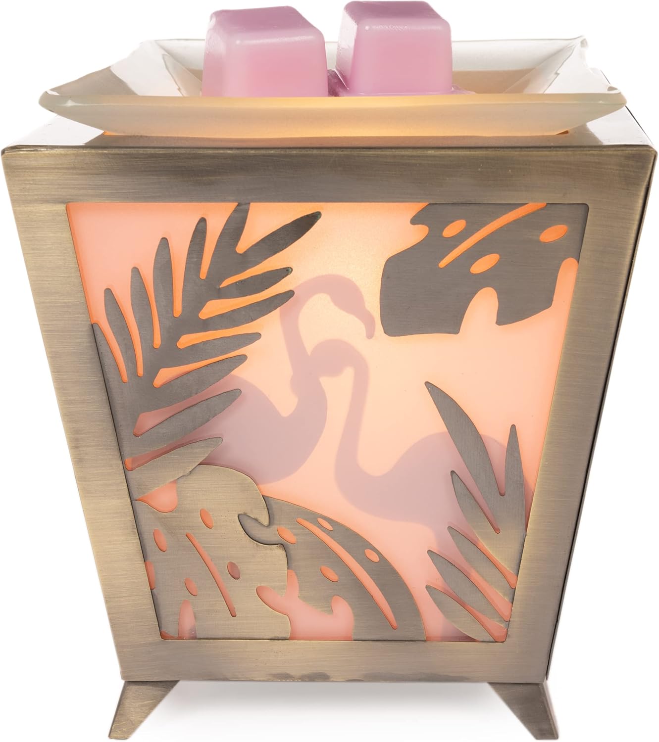 Scentsationals Wax Melt Warmer, Wax Warmer for Scented Wax Melts - Exotic Pink Flamingo - Candle Wax Melter for Fragrance Cubes and Tarts