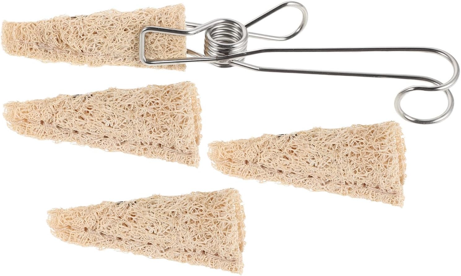 Baby Bottle Nipple Brush Set, Replaceable Heads, Stainless Steel