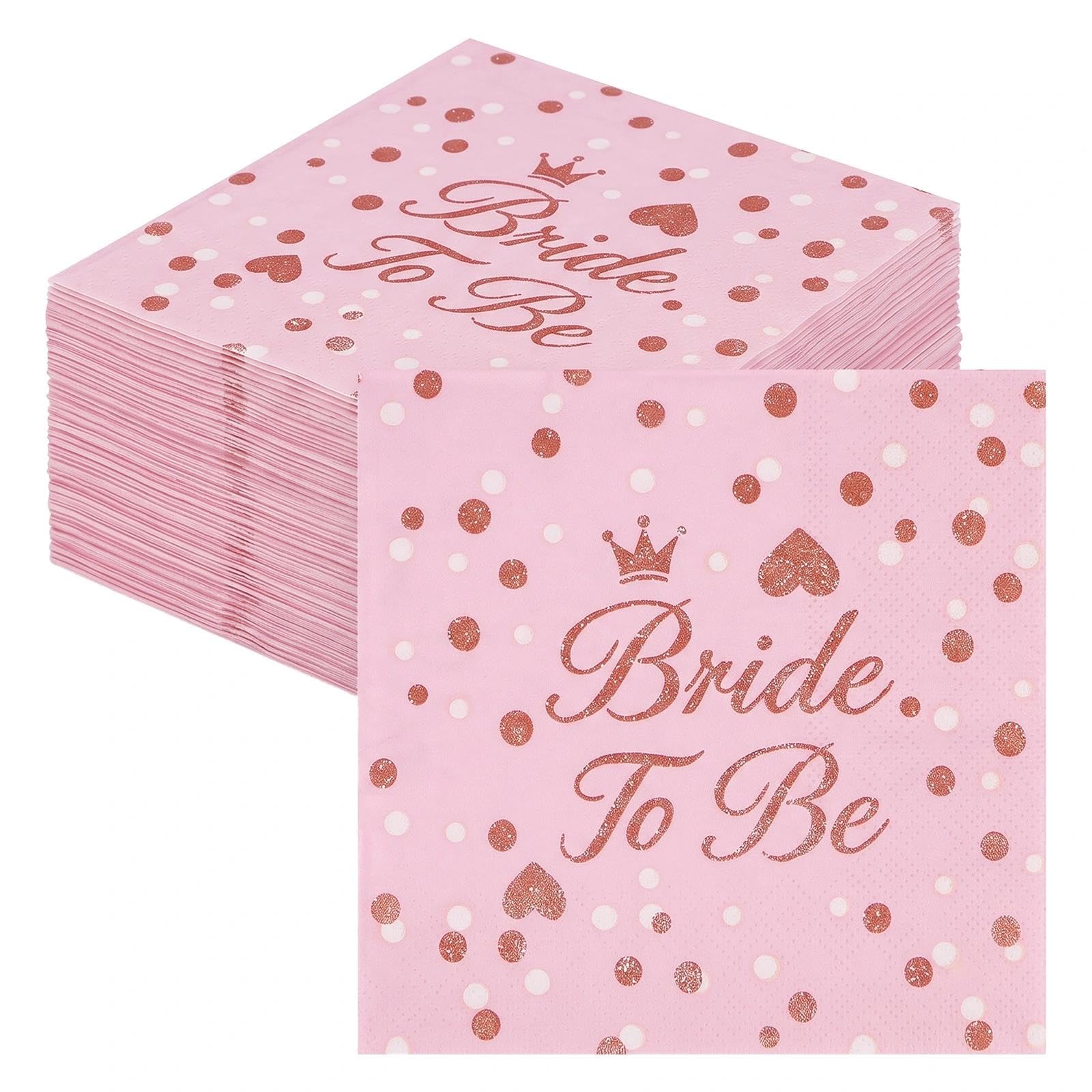 40Pcs Bride to Be Napkins Hen Party Accessories Pink Napkins for Hen Do โ image 1