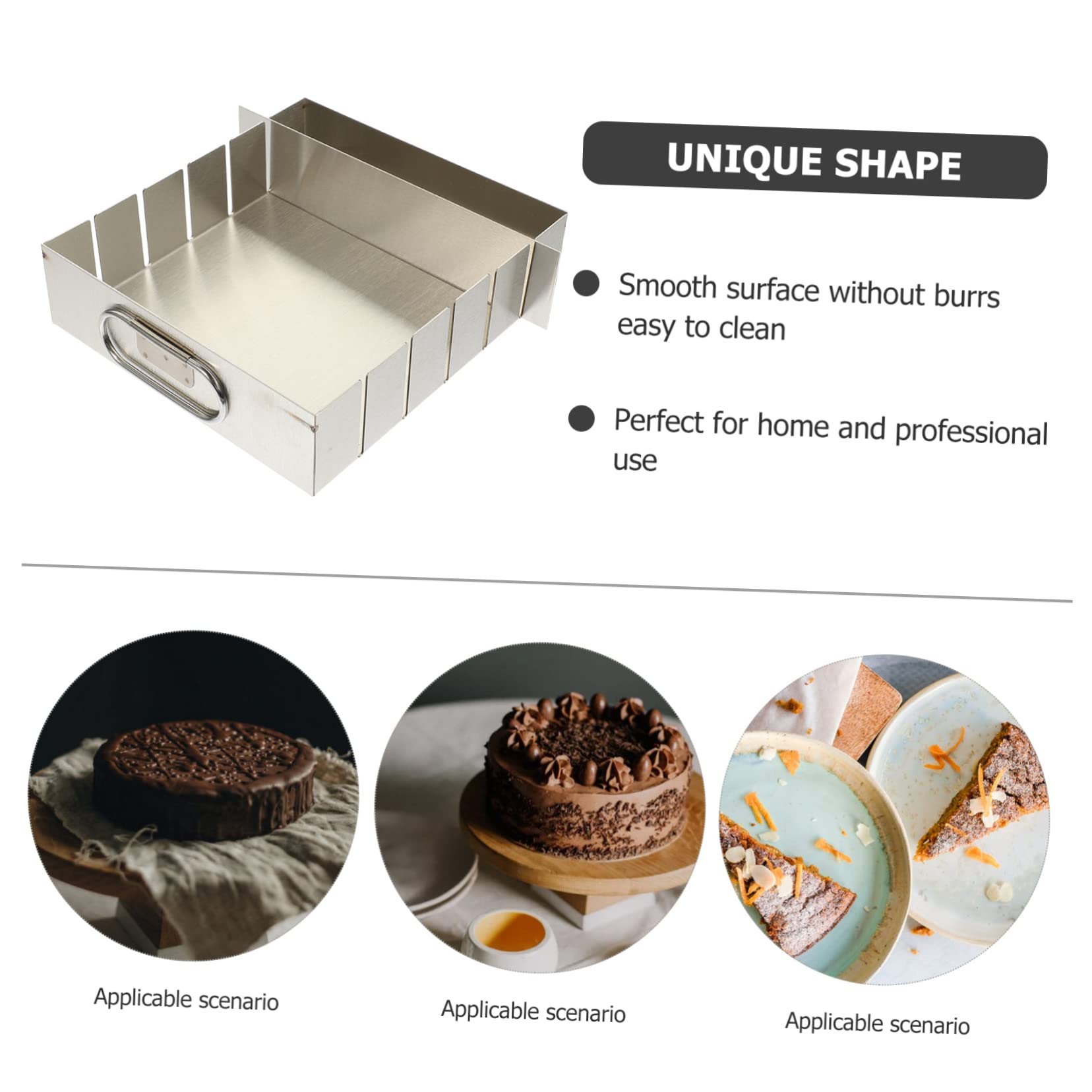 Moule à Nougat en Acier Inoxydable, Facile à Démouler, Argenté