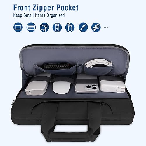 Miniatura 2 de MOSISO - Bolsa de hombro con protección de 360 para MacBook AirPro, laptop de 13-13.3 pulgadas, MacBook Pro 14 2023-2021 A2779 M2 A2442 M1, funda de