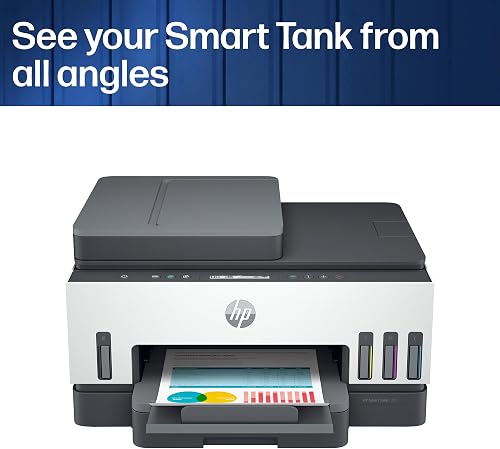 HP Smart Tank 7305 All in One Printer | Perfect for Home | Colour | Wireless | Print, Scan, Copy | Includes up to 3 Years of Ink | Refillable | Document Feeder | 2-Sided Printing | Easy Setup - 9