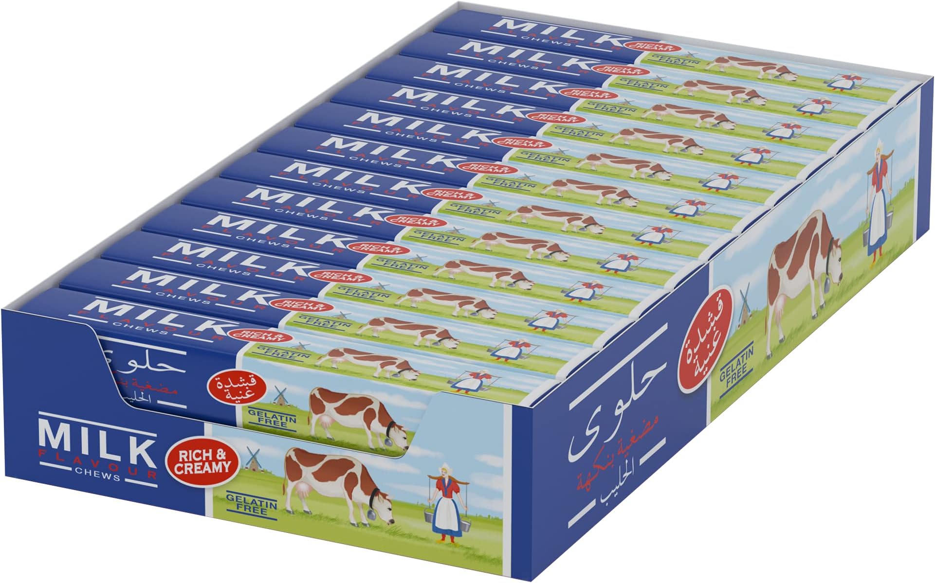 Alpenliebe Van Melle Milk Chewy Candy, Rich & Creamy,