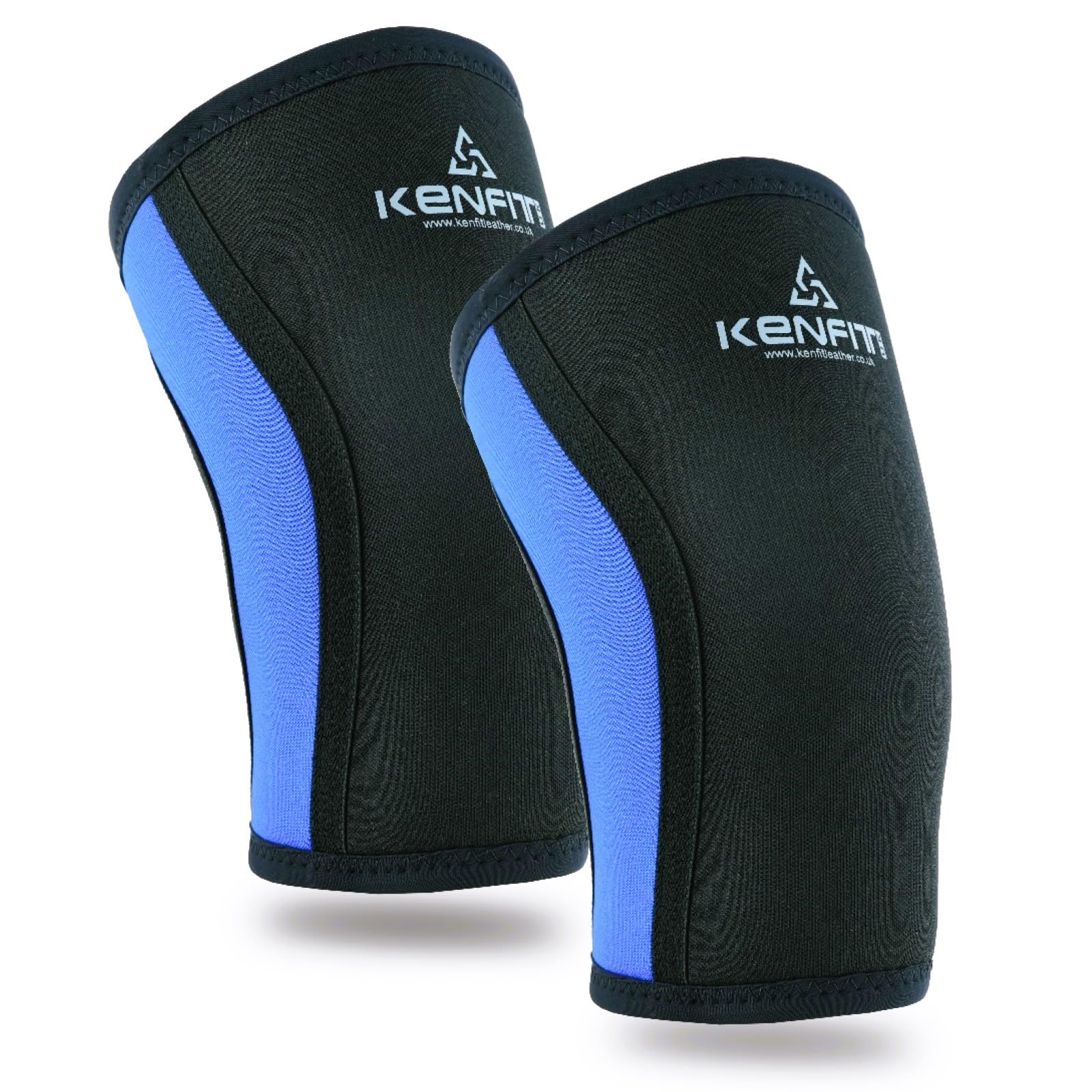 Kenfit Knee Support, XL 7mm Neoprene Knee Sleeve for Weightlifting, Powerlifting & Squats – Heavy-Duty Sports Fitness Support for Men & Women