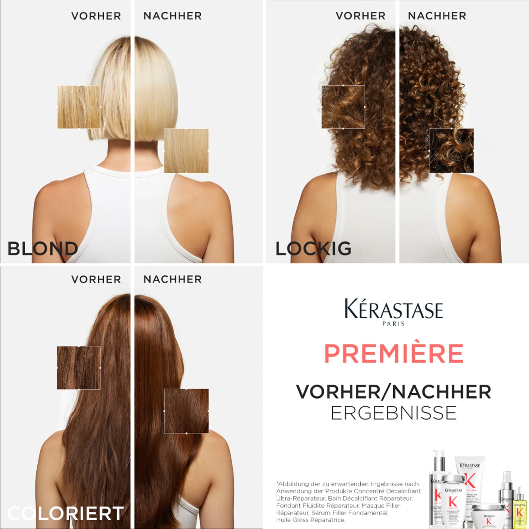 Kérastase Première Bain Décalcifiant Réparateur Nachfüllset, Reparierendes Haarbad bei geschädigtem Haar, Enthält: Bain Décalcifiant Réparateur 500 ml im Pumpspender sowie 500-ml-Nachfüllpackung