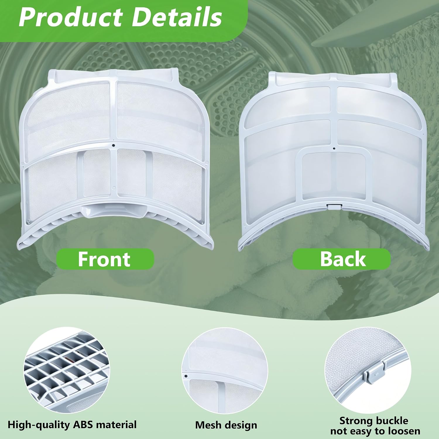Upgrade ADQ73373201 Dryer Lint Filter | Compatible with LG Kenmore Dryer Lint Filter | Replaces DLGX9001V DLGX8001W DLEX5005K DLEX5000V DLEX5000W DLEX8000V DLEX8000W | Clothes Vent Trap Cleaner Brush