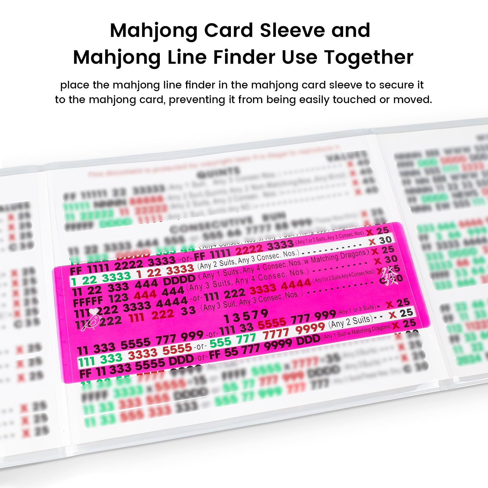 card sleeve finder Amazon.com: Mahjong Card Sleeve Positioning Set (Includes 4Pcs Mahjong Card  Sleeve and 4Pcs Line Finder),Use together to Protect Your Mah jong Cards  and Quickly Identify Winning Combinations During Gameplay,Pink : Toys &