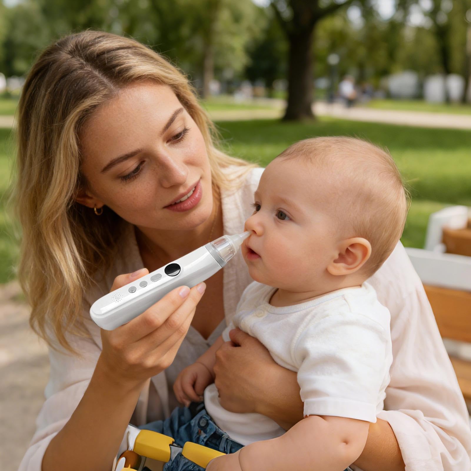Aspirador Nasal Para Niños Impermeable con Música Relajante