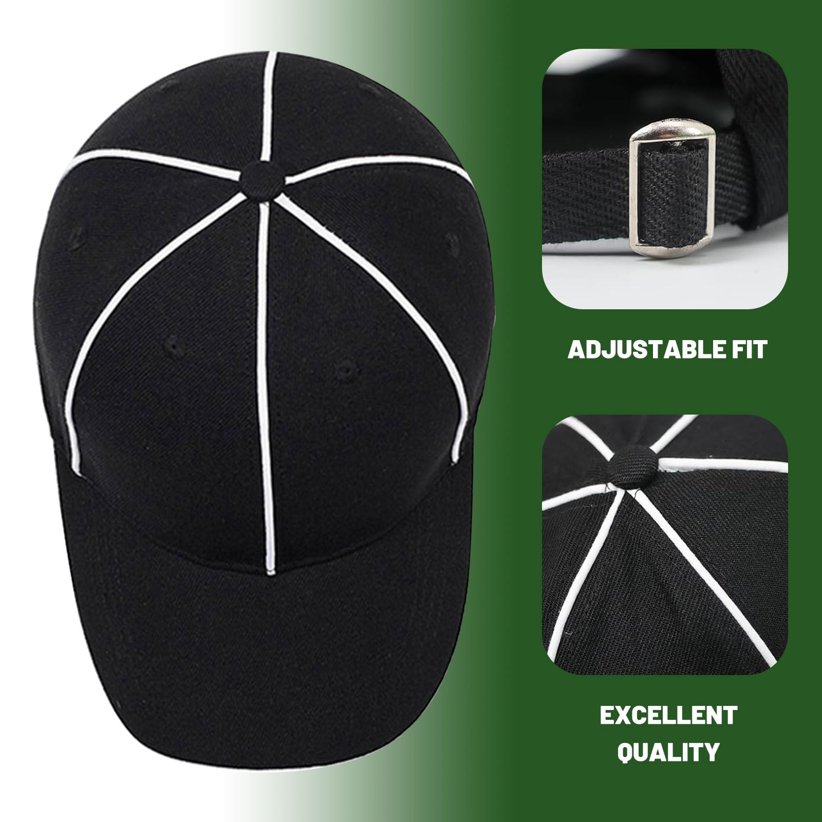 Conjunto de Uniforme de Árbitro 4 Piezas con Cuello Cremallera, Silbato, Sombrero y Bandera para Fútbol