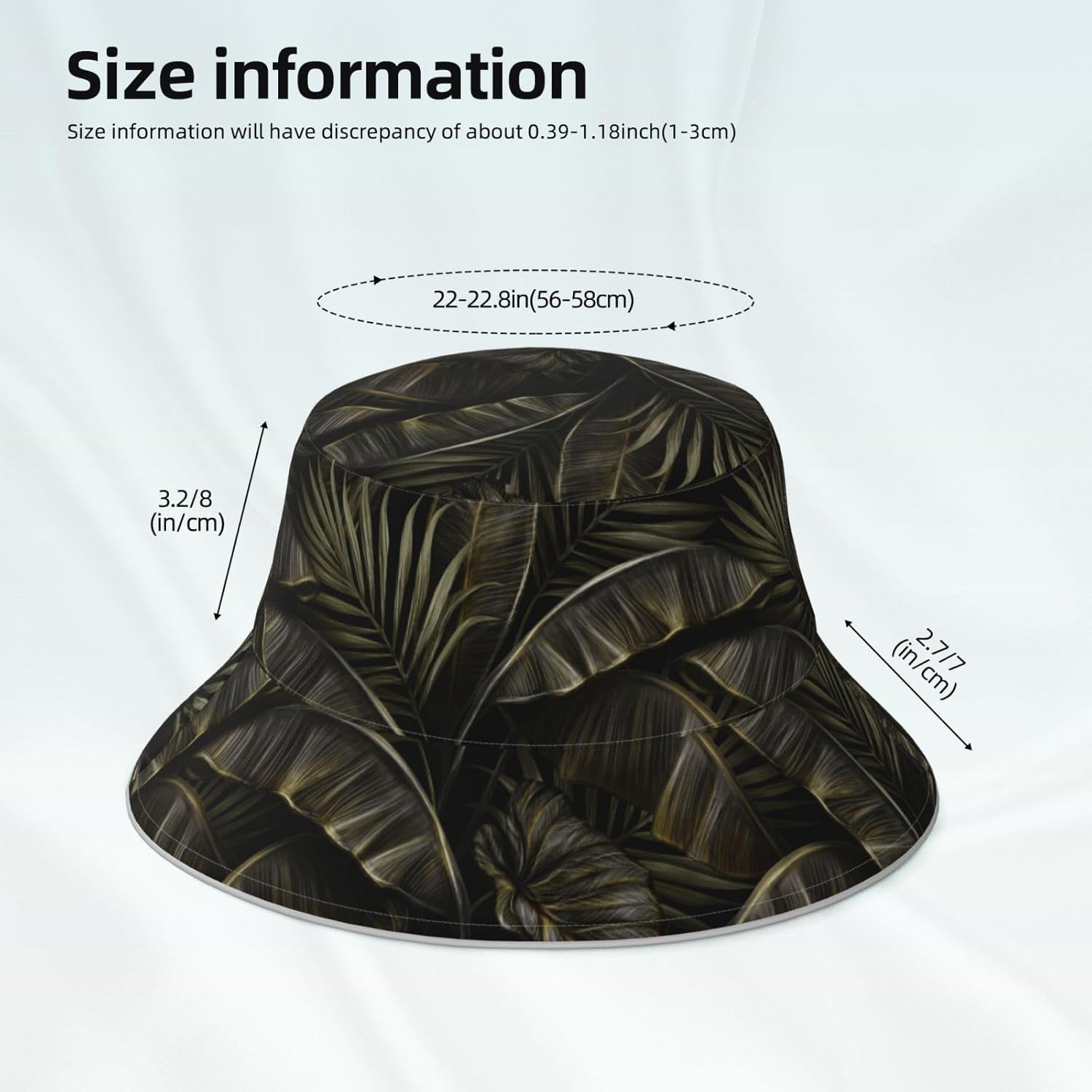 Bucket Hat Beach Summer Sun Hat Reversible Fisherman Hats Double Sided Wearing for Women Men Boys Girls - Image 4