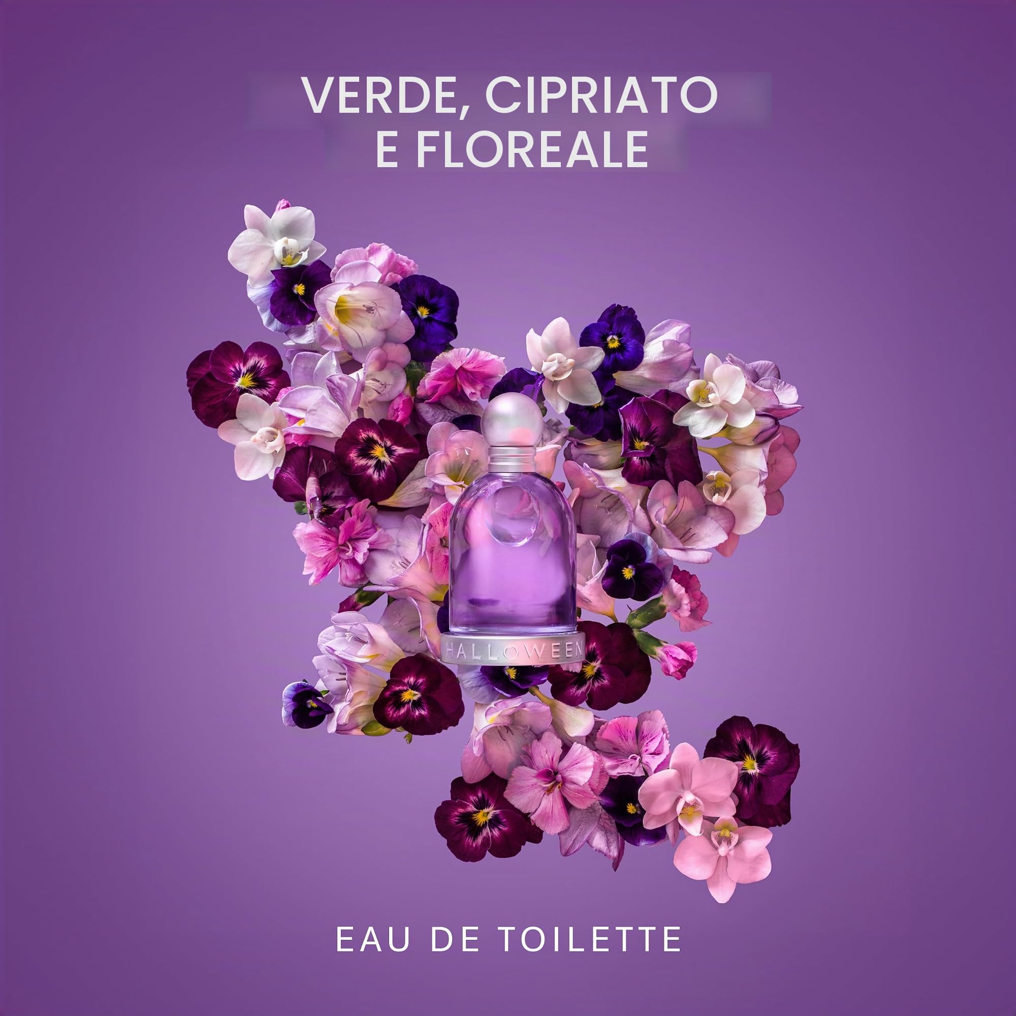 Halloween Eau de Toilette da Donna, Profumo Donna con Fragranza Floreale Mediorientale Alle Note di Violette, Magnolie e Tuberose, Ottimo come Regalo Donna, Profumo da Donna 100ml con Spray