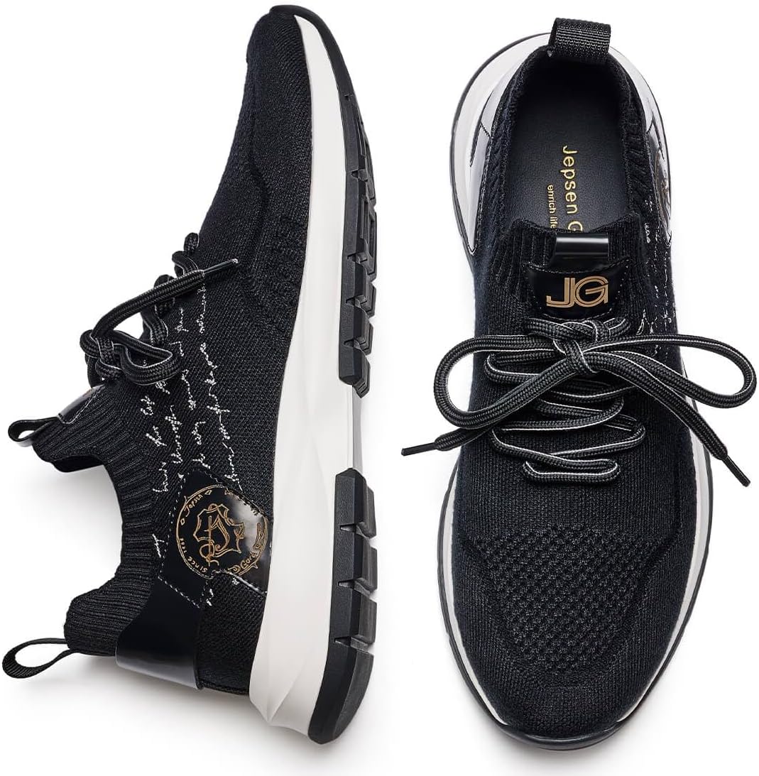 Men's Causal Dress Sneakers Breathable Wool Knit Business Walking Shoes Lightweight Comfotable Slip On Tennis Work Oxfords - Image 3