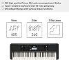 Yamaha PSR-E383 Portable Keyboard for Beginners, 650 Authentic Instrument Voices and Touch-Sensitive Keys with 48-Note Polyphony, Includes 2 Online Lessons with Yamaha Music School Teacher