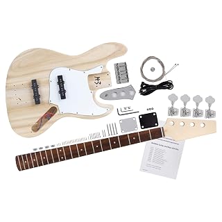 Rocktile Kit De Basse Électrique JB-Style, Corps: Paulownia, Poids: 4 - Les Beatles, Paul McCartney, John Lennon, RIngo Starr, George Harrison