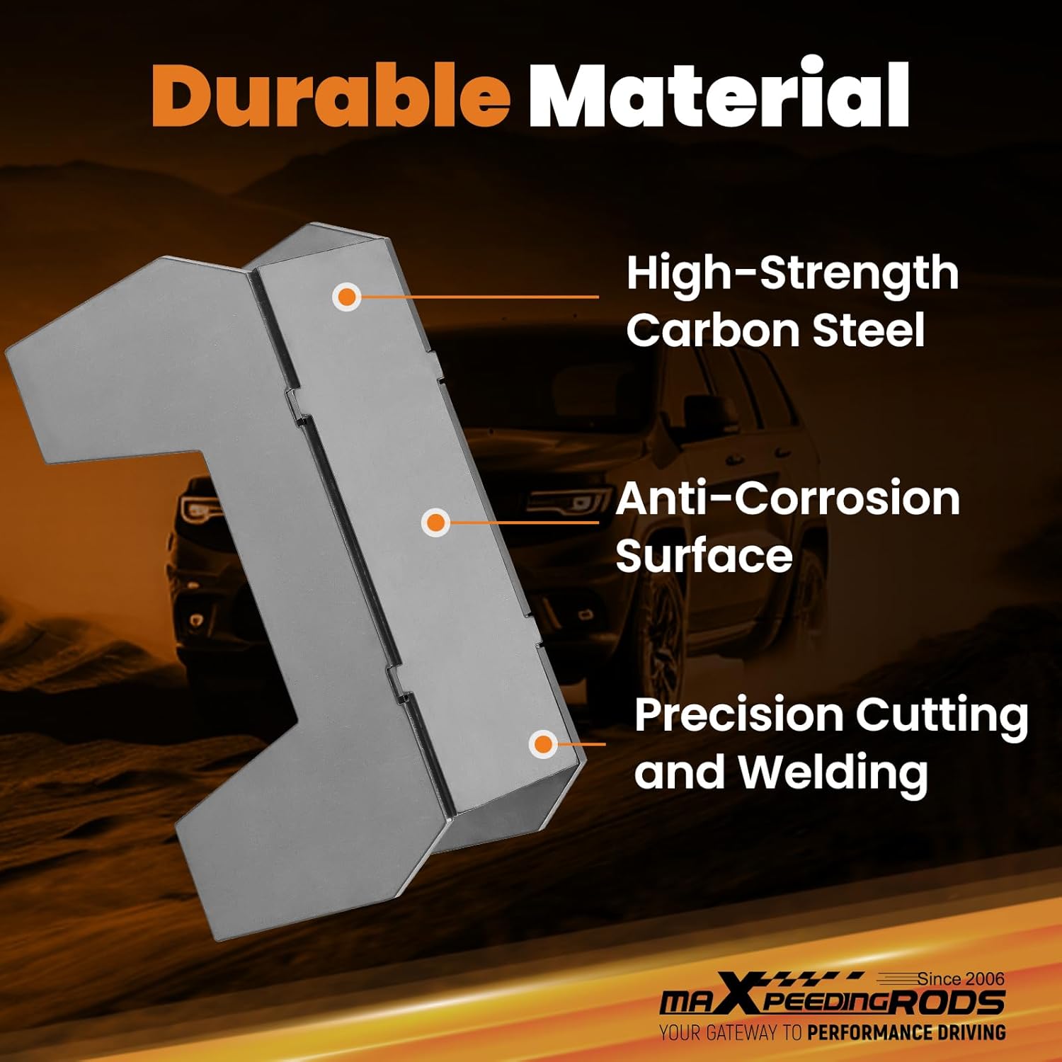 maXpeedingrods 6-9” C-notch Rear Frame for Chevy Silverado/GMC Sierra 1500 1999-2007, Weld-on Lowering Kit