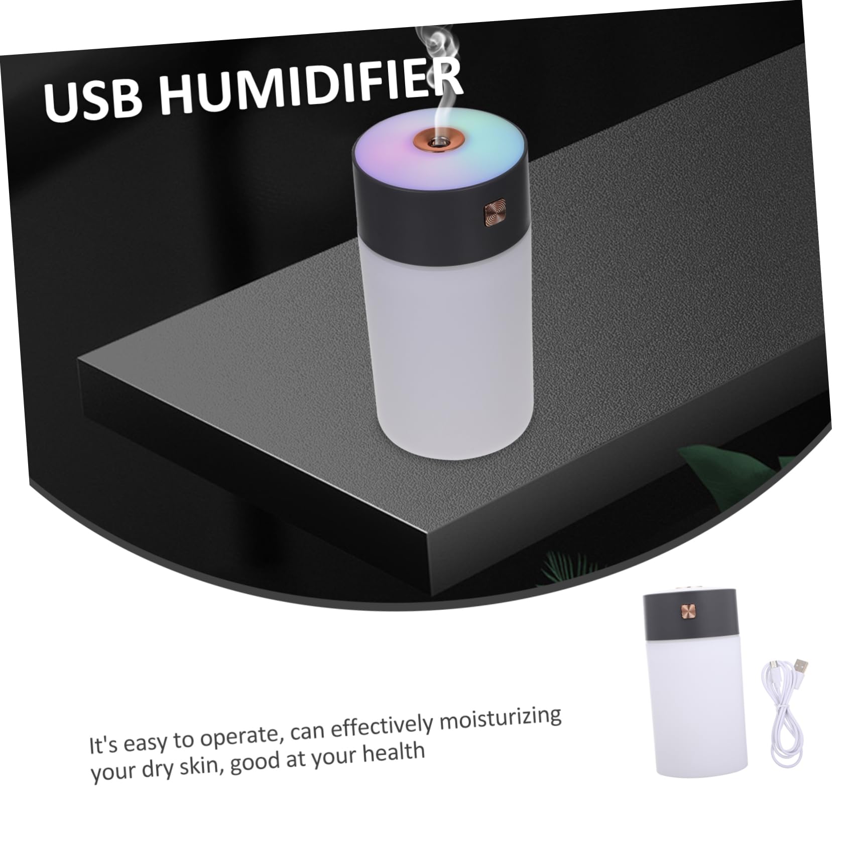 Umidificatore USB Creativo da Tavolo 300ml Abs Pp