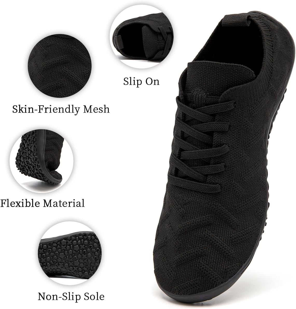 Womens Mens Walking Tennis Shoes Slip On Running Sneakers Non Slip Casual Workout Athletic Gym Work Fitness Trainers Fashion Lightweight Comfortable Breathable