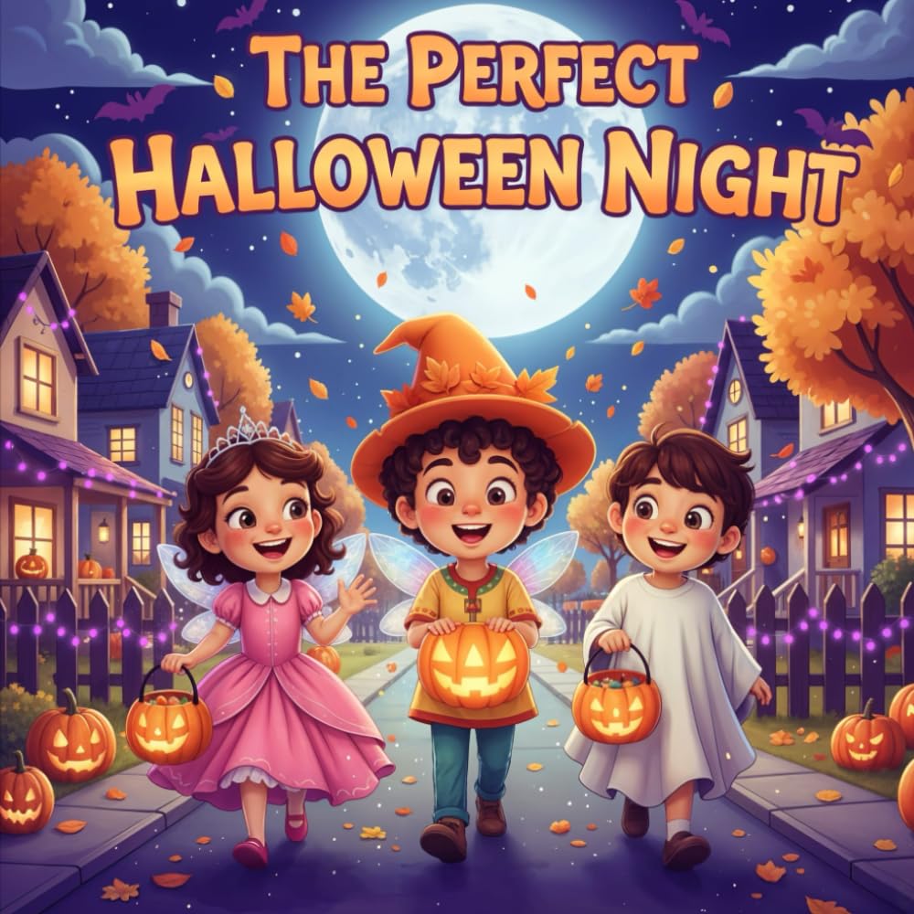 THE PERFECT HALLOWEEN NIGHT Book for Kids: A Funny Spooky Adventure with Costumes, Magic, and Friends
