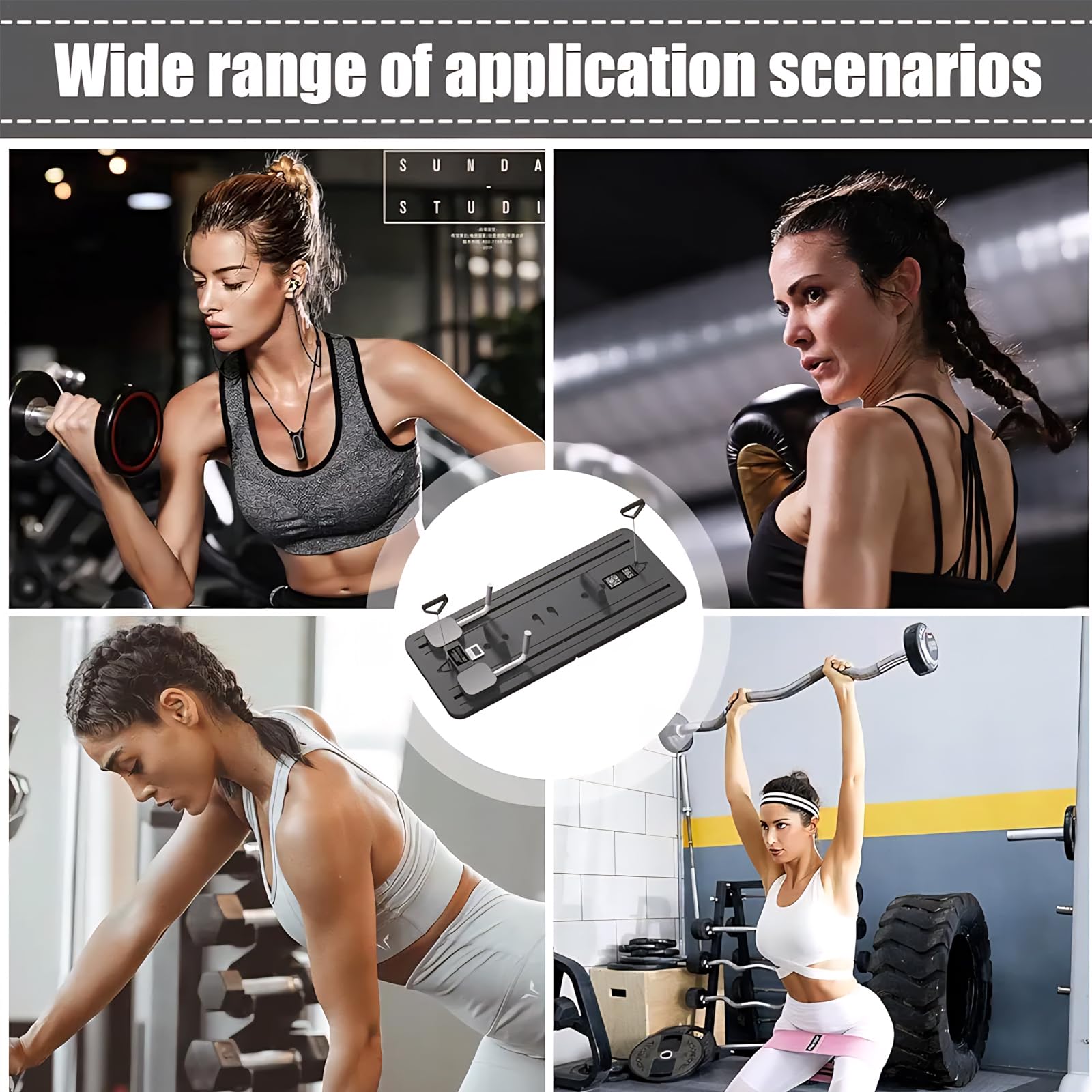 DASNDAS 2025 New Upgraded Pilates Reformer Machine, Multifunctional Pilates Reformer Board, Pilates Sliding Board, Home Pilates Board, Pilates Equipment, Core Workout Equipment 2