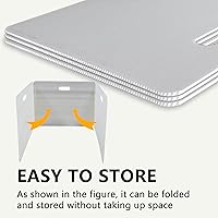 Vista 2 de Privacy Shields - Paquete de 2 separadores de escritorio de plástico duraderos y fáciles de transportar, divisores de aula fáciles de desinfectar