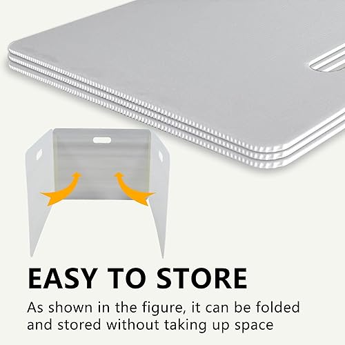 Miniatura 2 de Privacy Shields - Paquete de 2 separadores de escritorio de plástico duraderos y fáciles de transportar, separadores de aula fáciles de desinfectar,