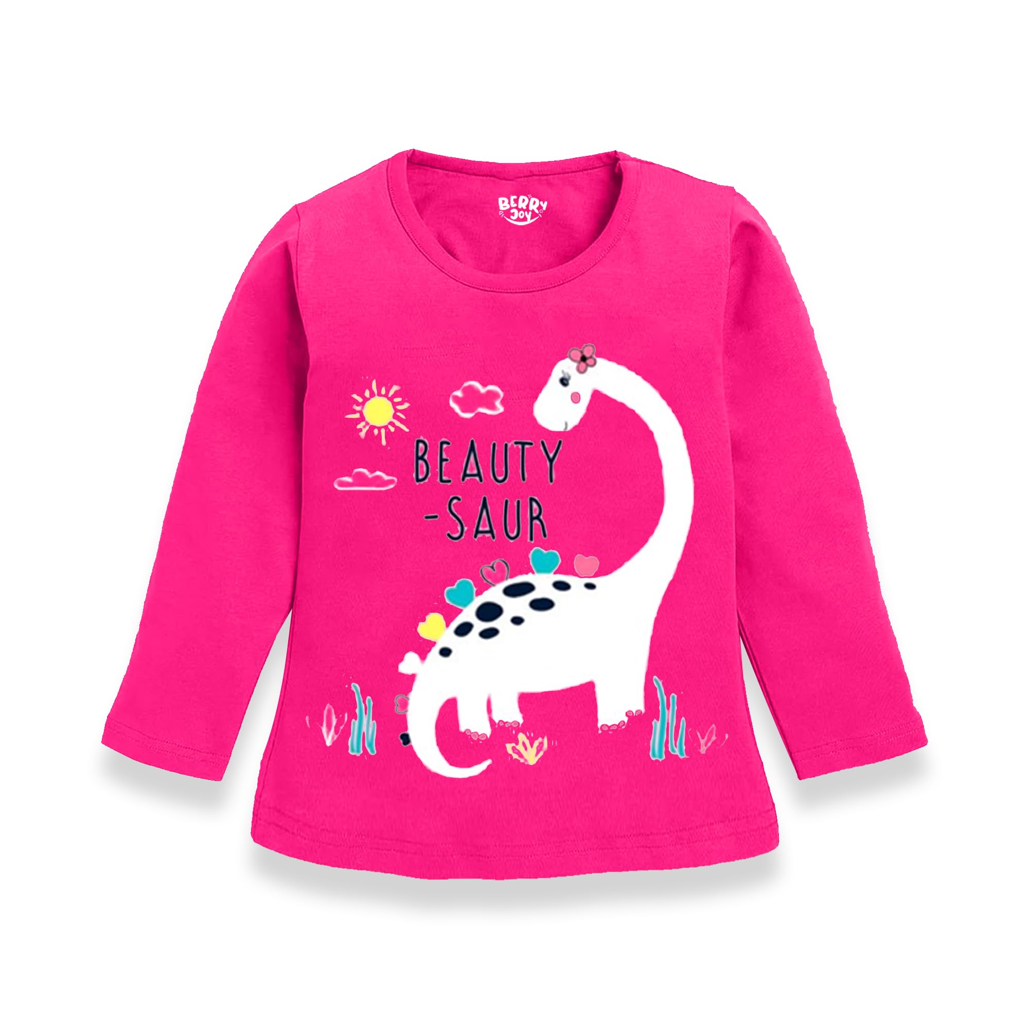 Berry Joy Kids Girls Tshirt and Pyjama Combo Set Pack of 2 - Image 5 thumbnail