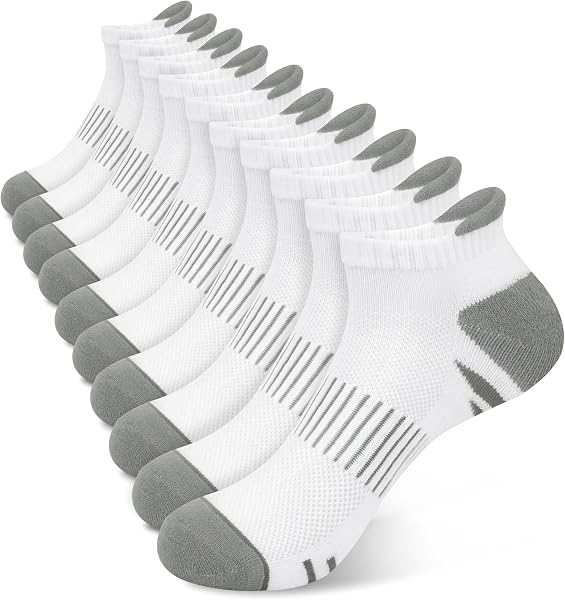 YSense Ankle Socks for Women 5 Pairs, Breathable Running Socks