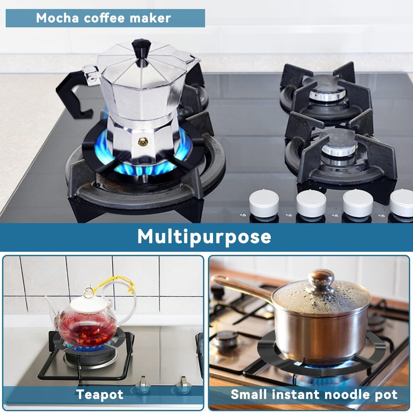 1 pièces fer cuisinière à gaz plaque de cuisson café Moka Pot