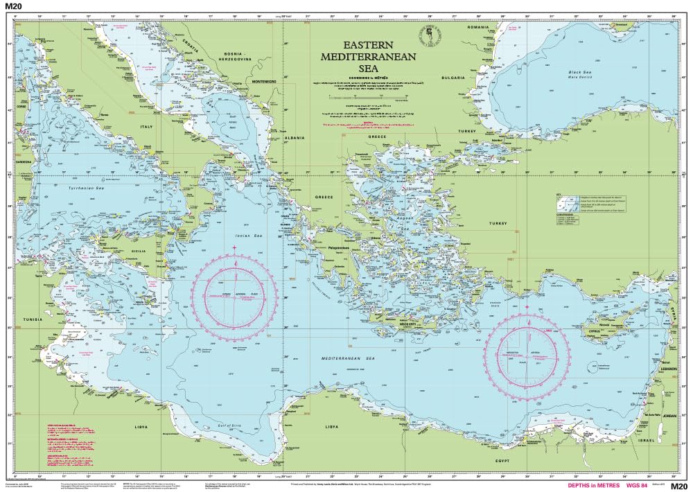 M20 Eastern Mediterranean: Sardinia to Port Said and the Black Sea (M CHARTS)