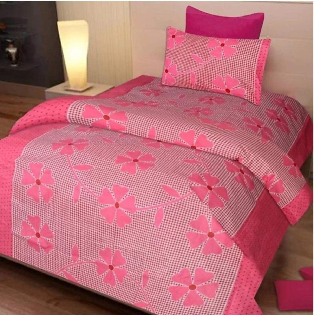 Genius Homes Micrifibre Single Bed Sheet with 1 Pillow Cover