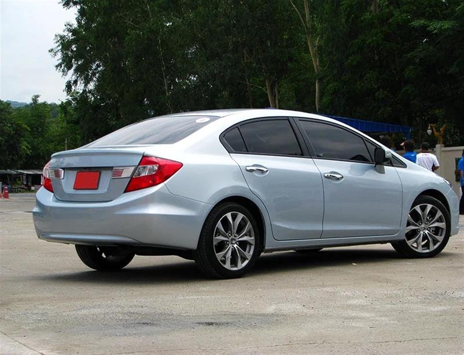 Car Rear Lights Upgrade for Civic 9th 2012 2013 Inner Outside Rear Tail Lamp Tail Lamp Taillight Rear Light Assembly Without Lamp Bulb(Left Inside)