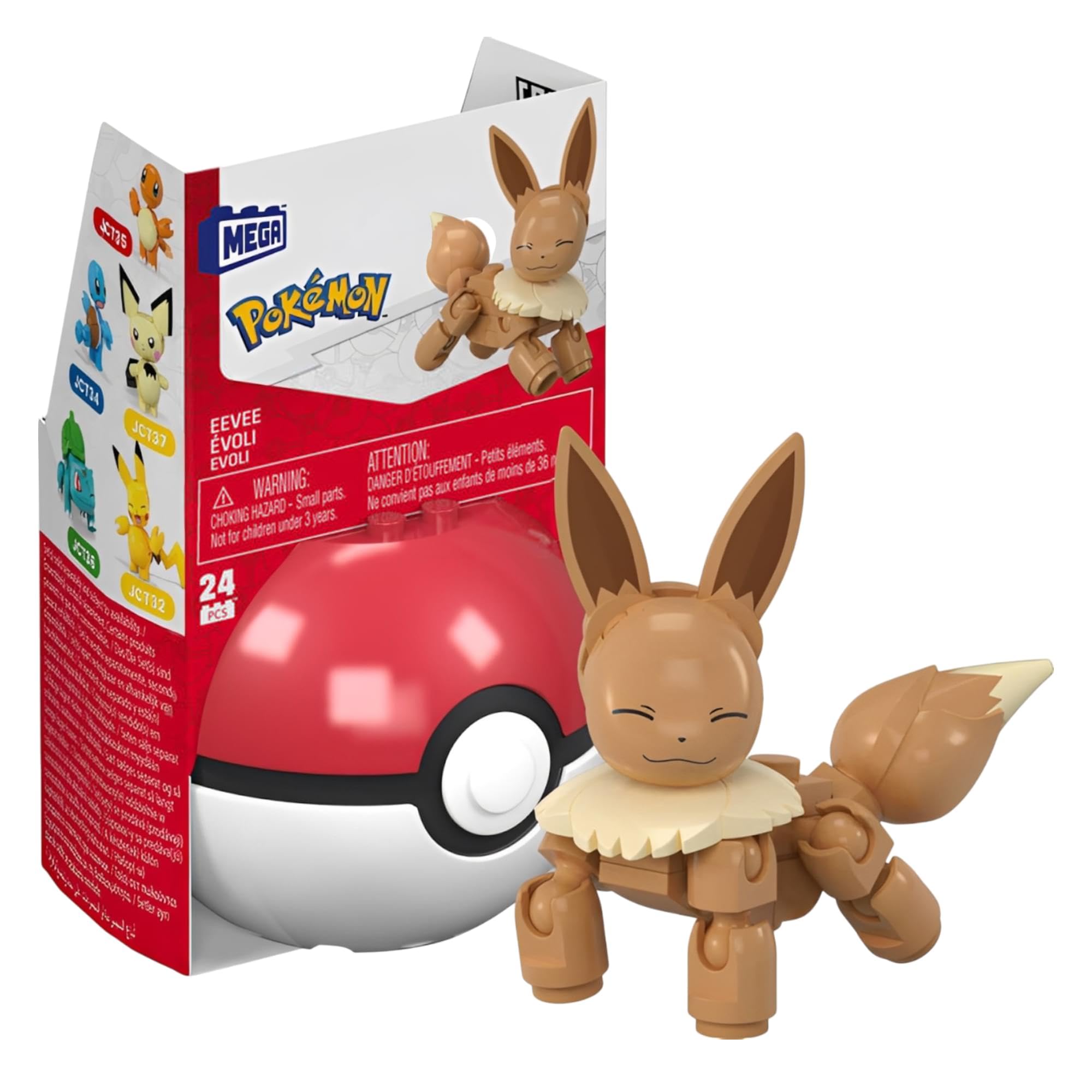 Mega Brands Pokemon Construx in Pokeball Evergreen & Generations - (Eevee)
