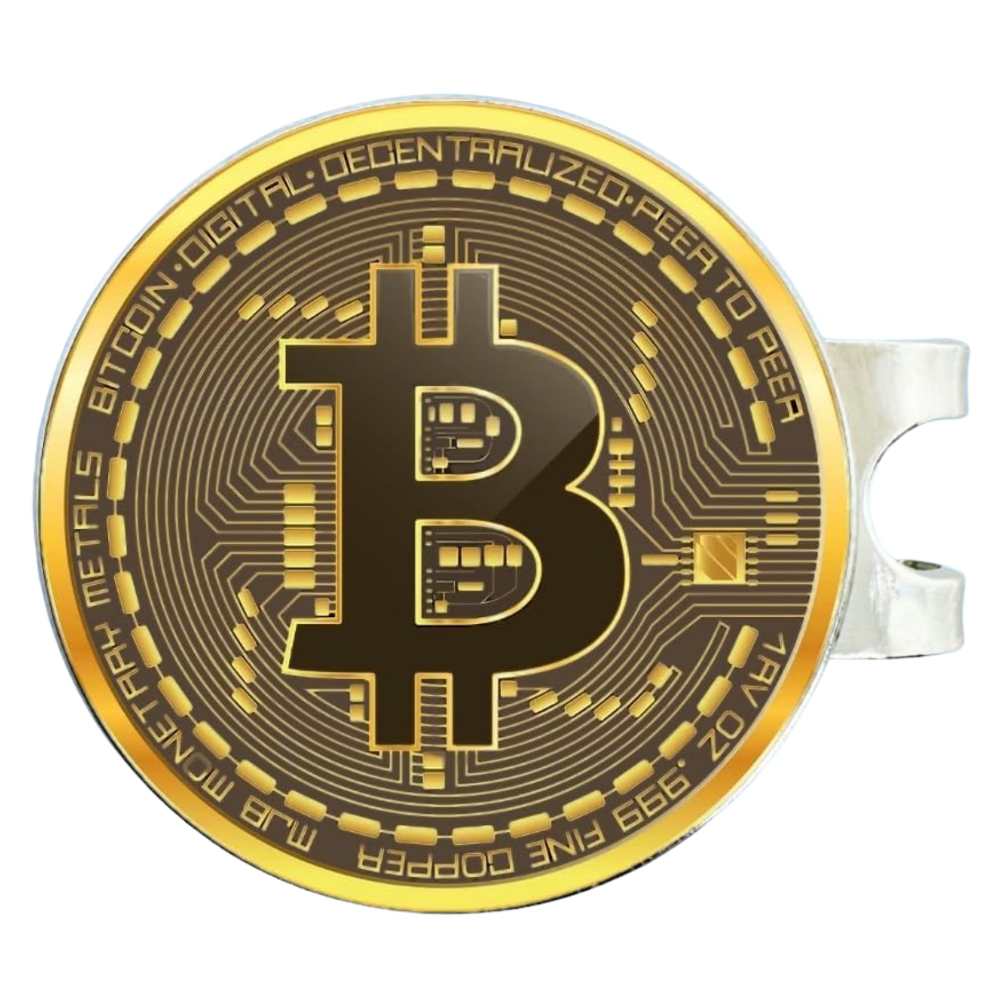 Amazon | HODL 21 ビットコインゴルフボールマーカー マグネットハットクリップセット -  メンズ&レディースゴルフアクセサリーとギフトアイデア - ビットコインボールマーカー - 取り外し可能でゴルフキャップに簡単に取り付け | HODL  21 | ゴルフマーカー