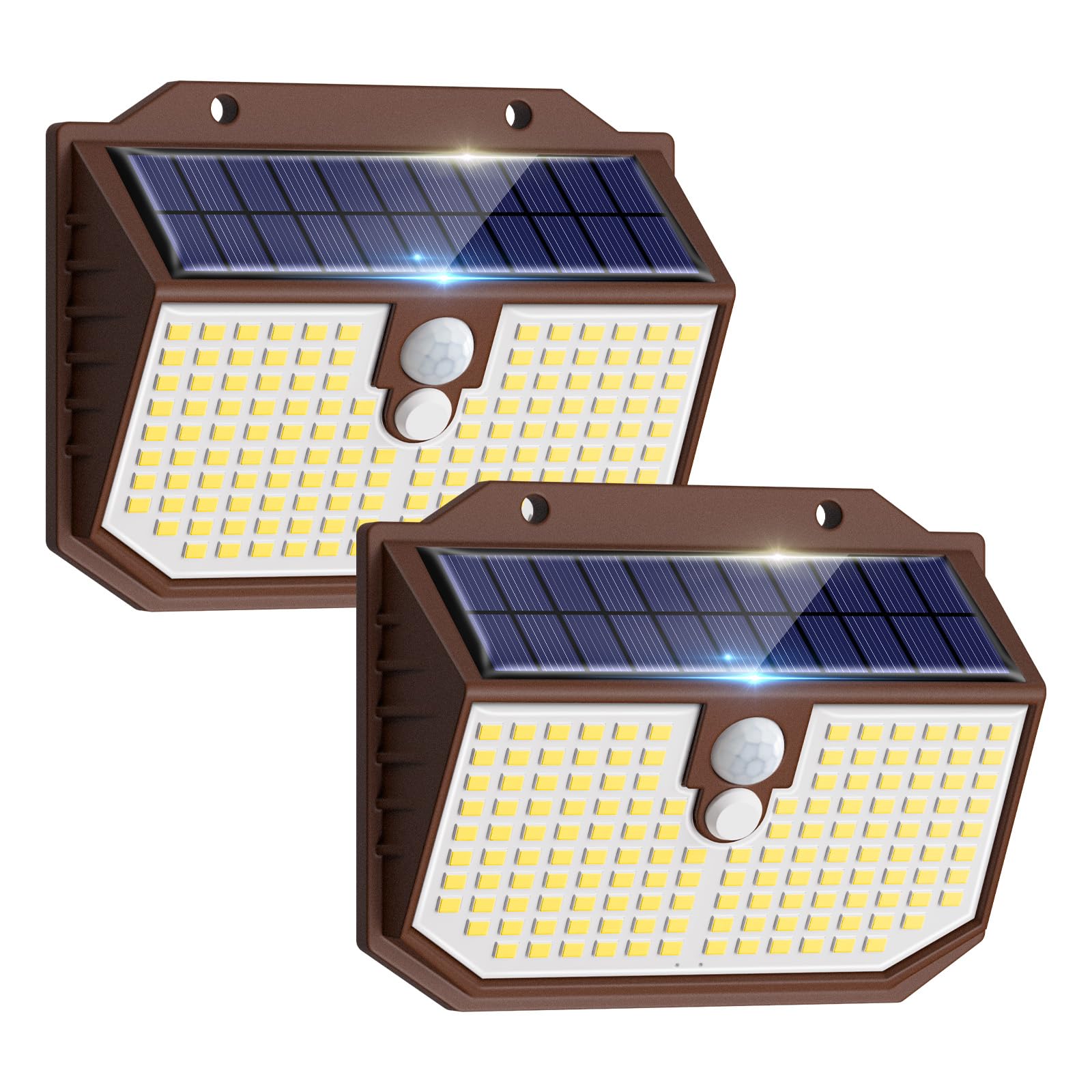 nipify IP65 Wasserdichte Außenleuchte,138 Superhelle LED Solarleuchte