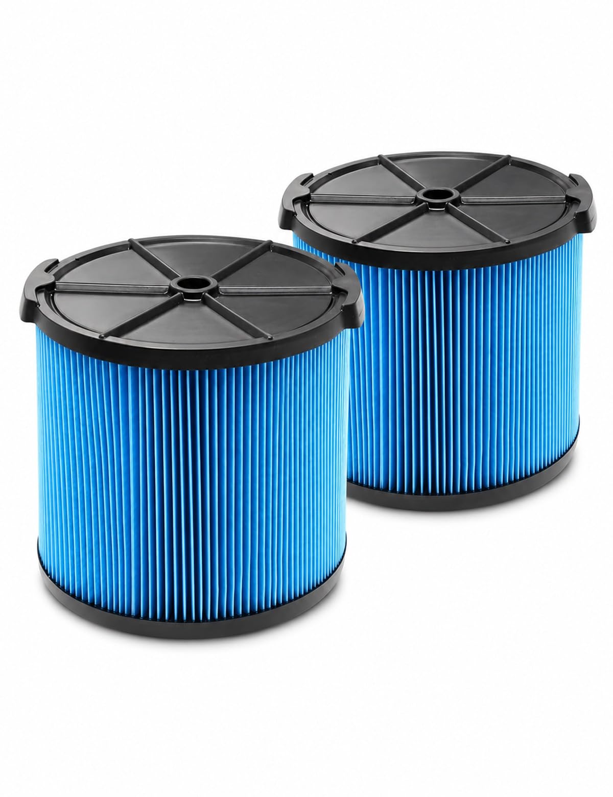 Photo 1 of 2 Pack VF3500 Replacement Filter for Ridgid 3-4.5 Gallon Wet/Dry Vacs, 3-Layer Fine Dust Pleated Filter for WD3050 WD4070 WD4080 WD4522 4000RV 4500RV