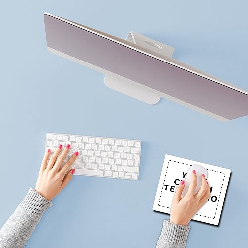 Miniatura 8 de Juego de 10 alfombrillas de mouse rectangulares personalizadas, paquete a granel personalizado, gran regalo para empleados, clientes y ferias