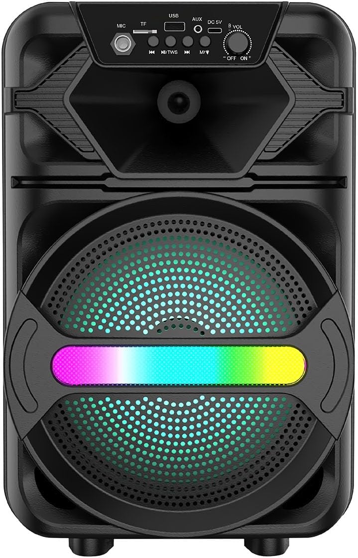 Sunix 20W 2400 Mah Mikrofonlu Led Işıklı Taşınabilir Bluetooth Hoparlör BTS-410