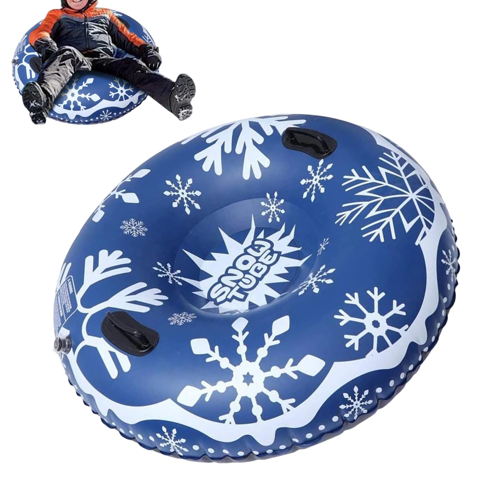 Tube de Neige à Haute Résistance Anneau Gonflable pour Neige | Anneau de Luge Renforcé pour Fêtes Piscine Plage Sports et Loisirs d'Été et d'Hiver