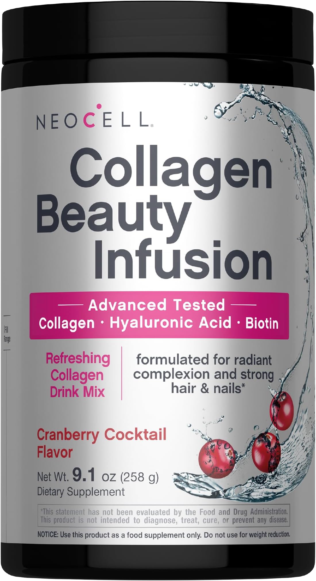 Neocell - Collagen Beauty Infusion - Cranberry - 11.64oz