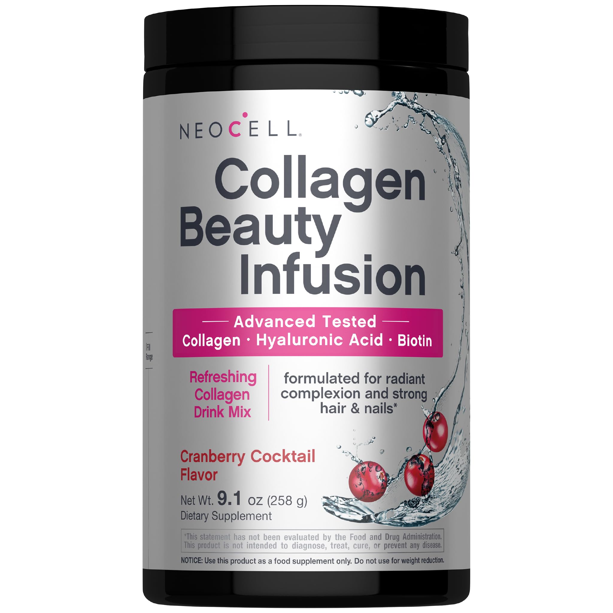 NeoCell Collagen Peptides Cranberry Cocktail