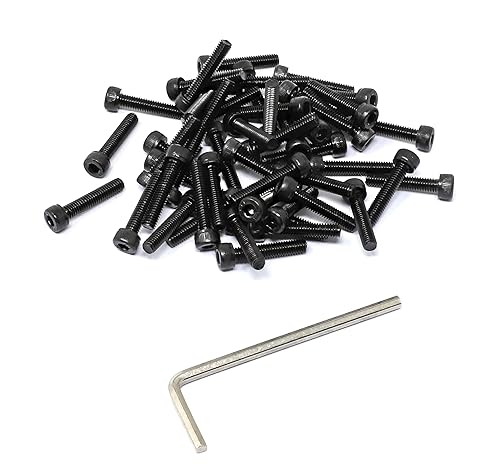 Miniatura 12 de iexcell 720 piezas de acero de aleación M4 x 6/8/10/12/16/20/25/30/35/40/45/50 de grado 12.9, tornillos de cabeza hexagonal, tornillos, arandelas