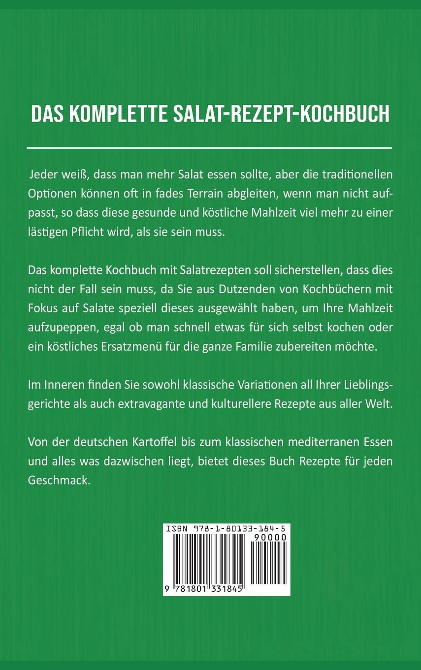 Salat-Rezept-Kochbuch Auf Deutsch/ Salad recipe cookbook in German