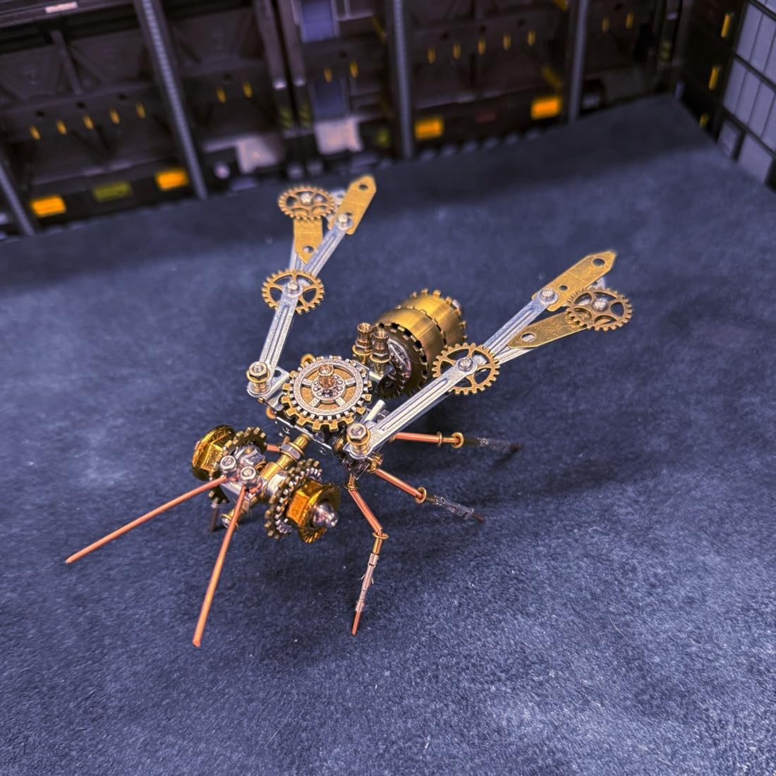 NULA Puzzle de metal 3D Hummel para adultos, 181 piezas, insecto steampunk, montaje mecánico, para coleccionistas, pasatiempos, regalos, pantalla de escritorio