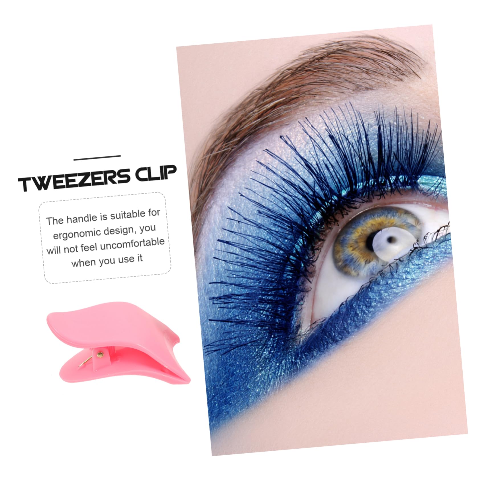 FOMIYES 25 Pz Ausiliario per ciglia finte eyelash curler Strumento per applicazione ciglia impostore morsetto per ciglia trucco piegaciglia pinzette clip per ciglia per le donne bene scudo