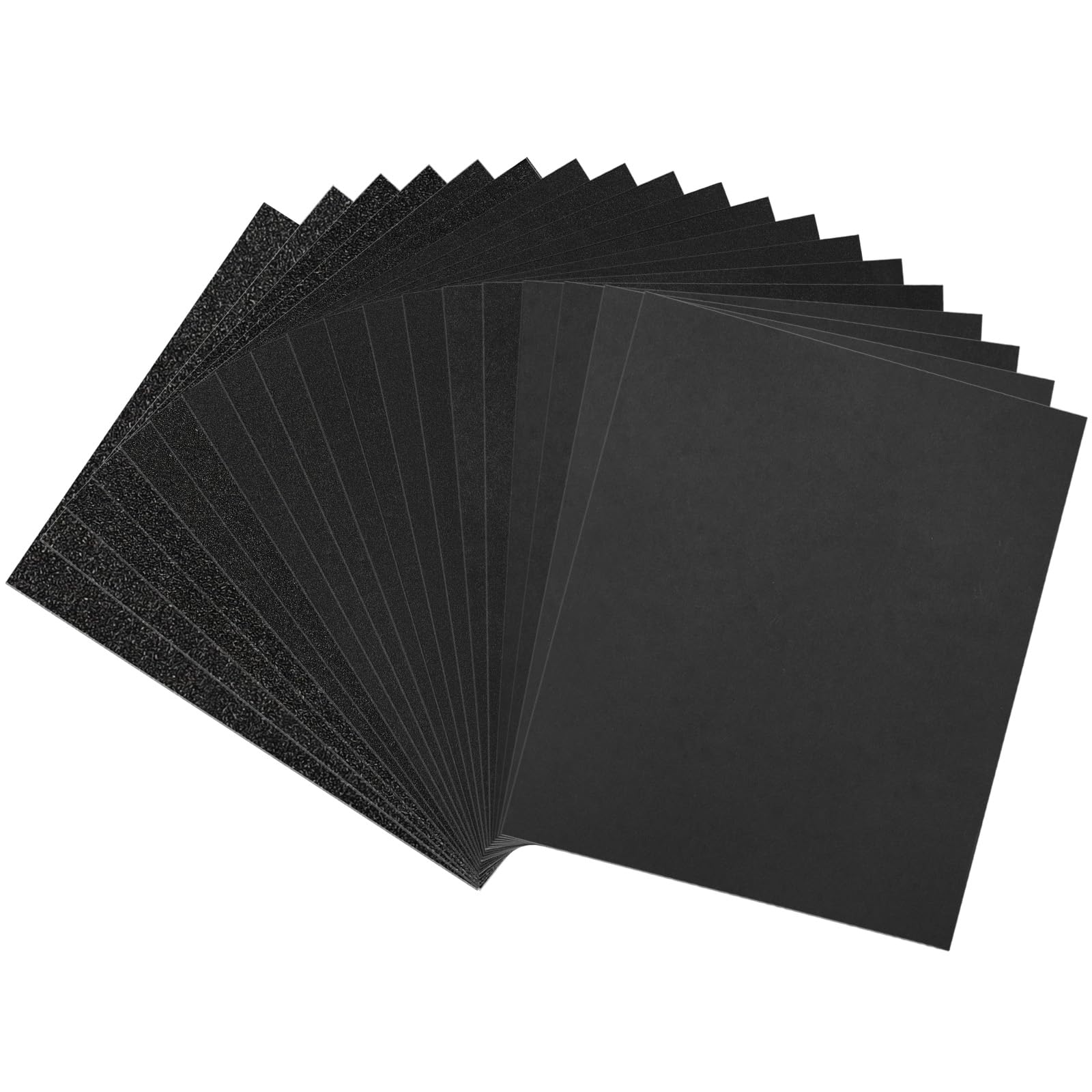 18-Sheet 9 x 11 Inch Sandpaper Assortment, Wet Dry Sand Paper | 120/180/240/320/400/600/800/1000/2000 Grit, for Wood Metal Automotive Sanding and Polishing