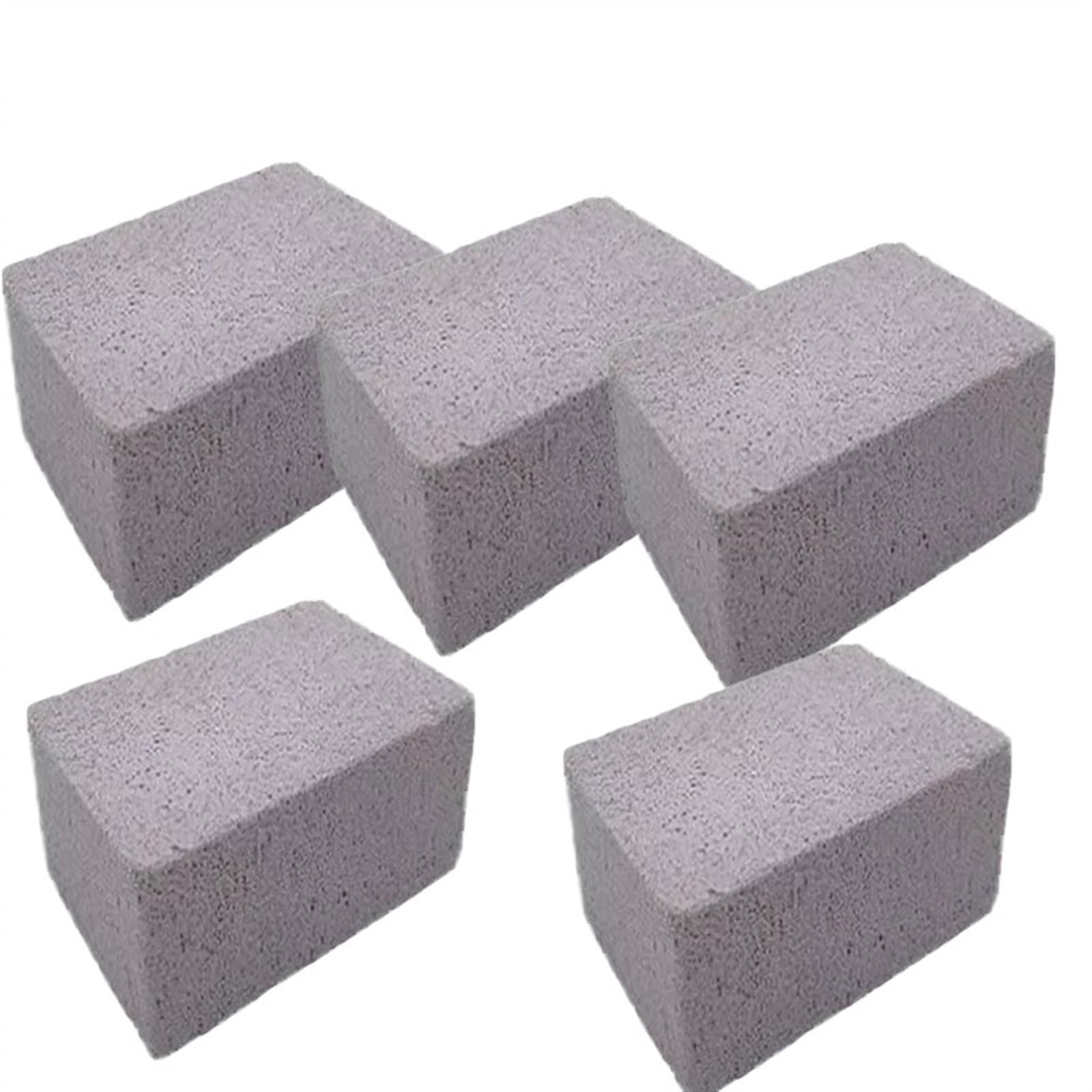 Set de Limpieza para Piscina Limpieza de Ladrillos Barbacoa Espuma Limpieza de vidrios Piedra Piedra pómez Ladrillo Piscina Cocina al Aire Libre Herramientas de Limpieza(Grey-5PCS)