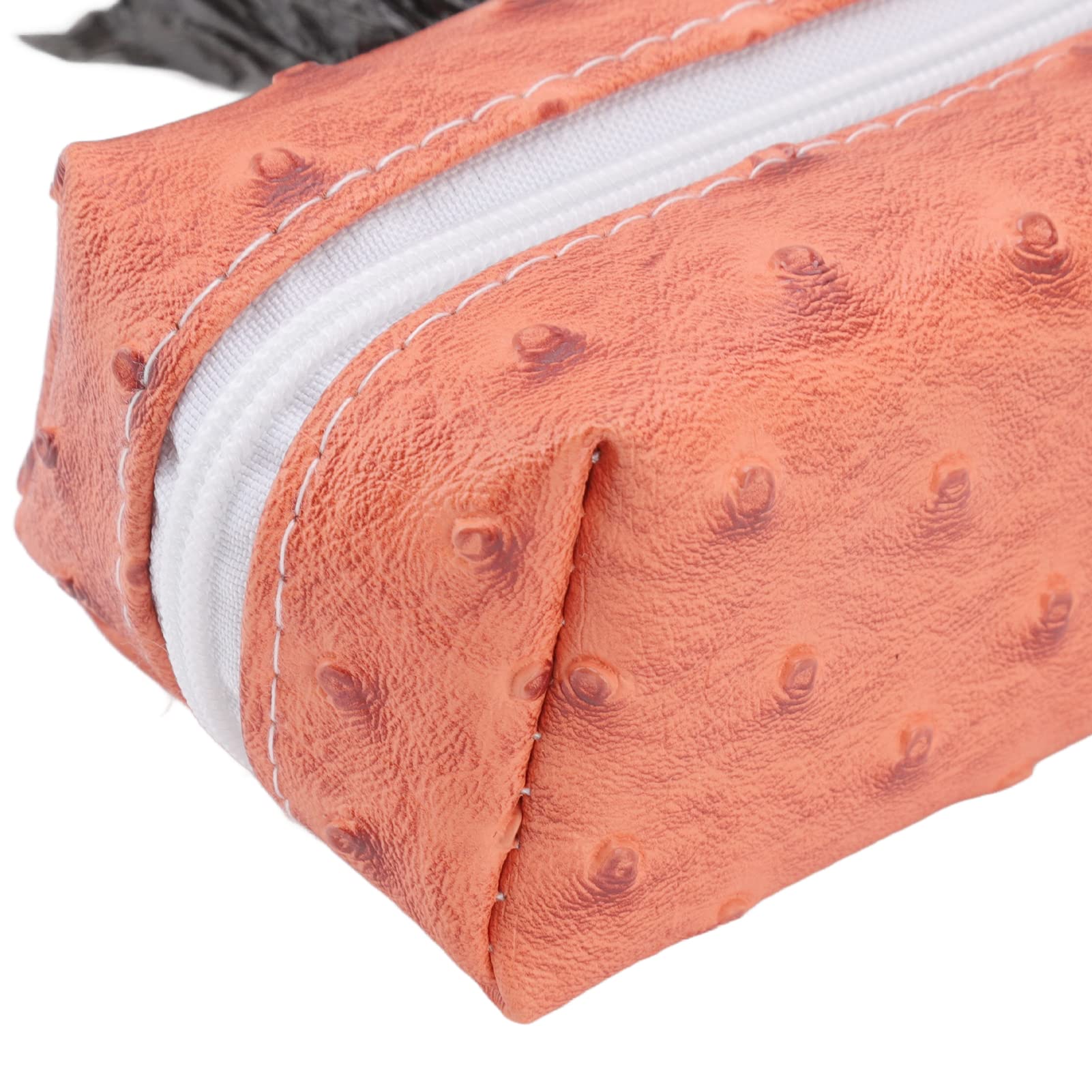 CHICIRIS Hundekotbeutelspender, tragbar, bequem, mit Reißverschluss, Orange