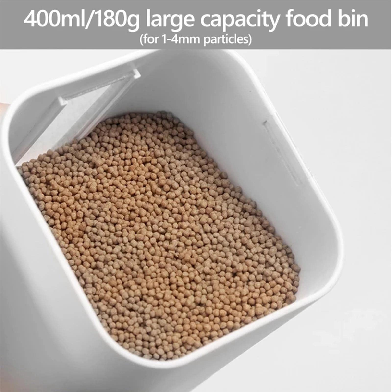 Distributeur Automatique de Nourriture pour Poissons, Aquarium et Bassin, avec Distributeur Détachable, Idéal pour Les Fêtes.