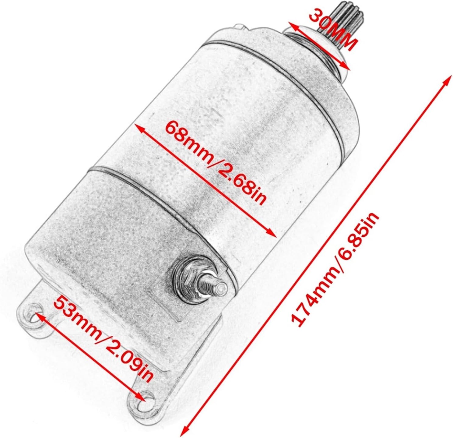 Engine Starter Motor for YFM350A YFM350 350 2WD 4WD IRS YFM35F 350 350 2WD