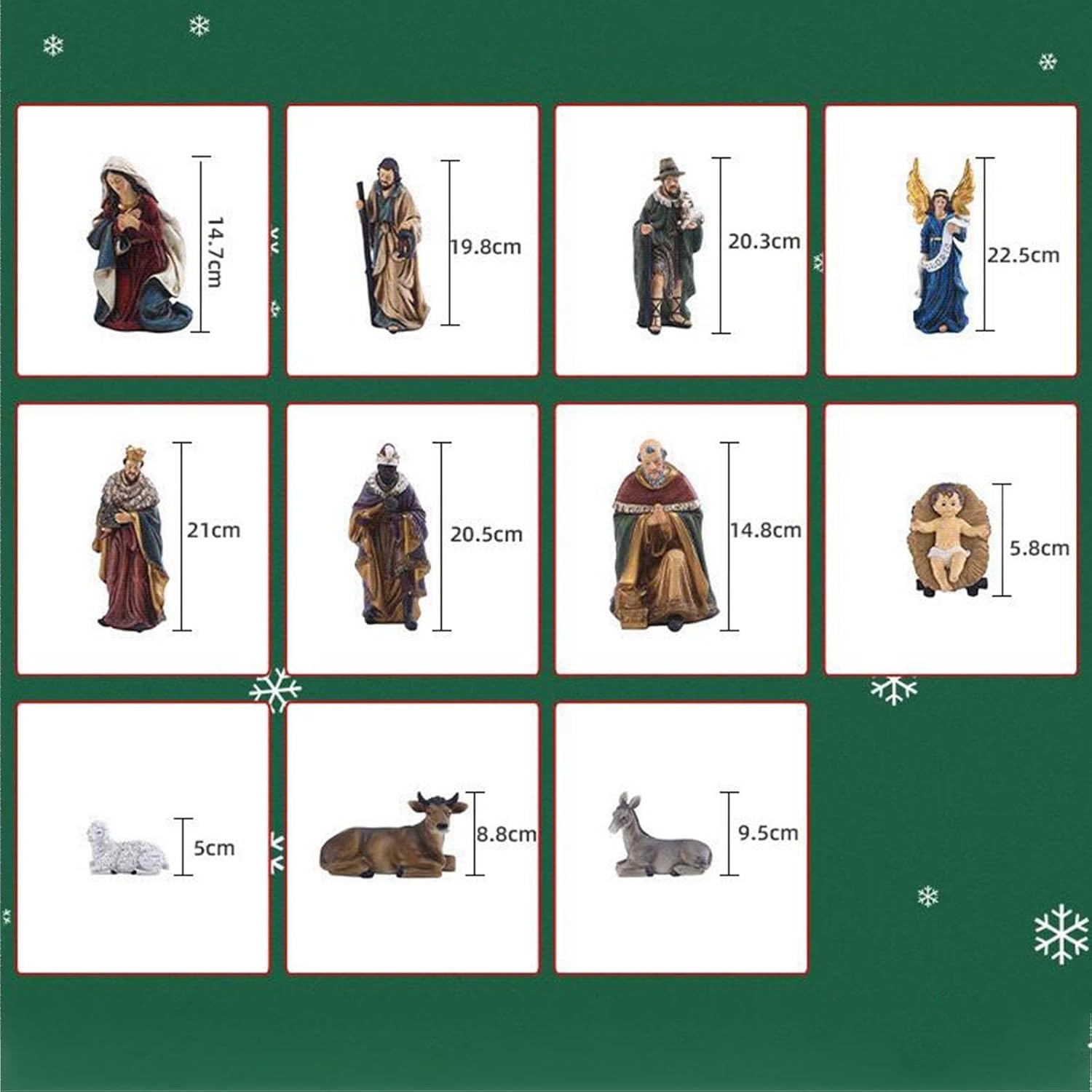 Nativity Sets for Christmas Jesus Statue Ornament for Tabletop Religious